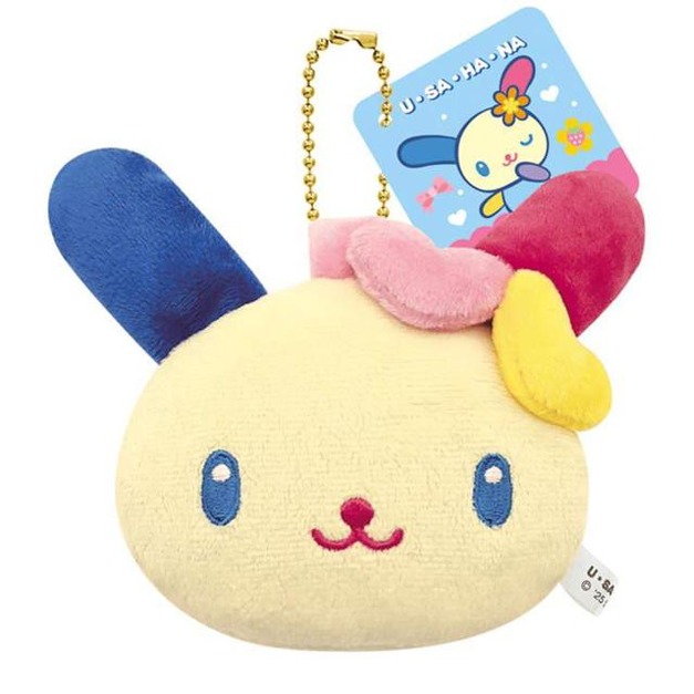 Sanrio 三麗鷗 花小兔 絨毛玩偶隨身鏡 (大頭款)