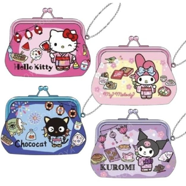 Sanrio 三麗鷗 皮質口金零錢包吊飾 (慶典款) Kitty 美樂蒂 酷洛米