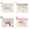 Sanrio 三麗鷗 雙子星 迷你PVC透明收納包 (星星拉鍊款)