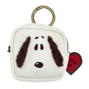 Snoopy 史努比 迷你收納包附扣環 (愛心手掌款)