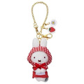 Miffy 米飛兔 三連絨毛玩偶吊飾鑰匙圈 (圍裙款)_2