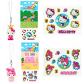 Sanrio 三麗鷗 造型公仔吊飾附貼紙組 (超可愛冒險) Kitty 布丁狗 大耳狗_1
