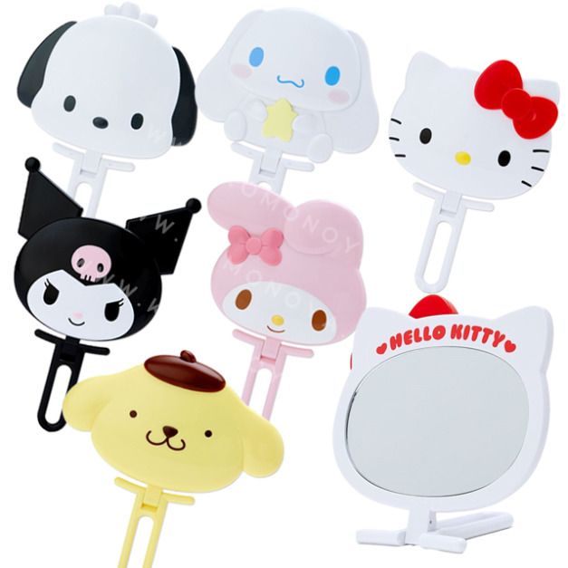 ⭐獨家特價 Sanrio 三麗鷗 大臉造型手拿鏡 立鏡 Hello Kitty 布丁狗 大耳狗 酷洛米