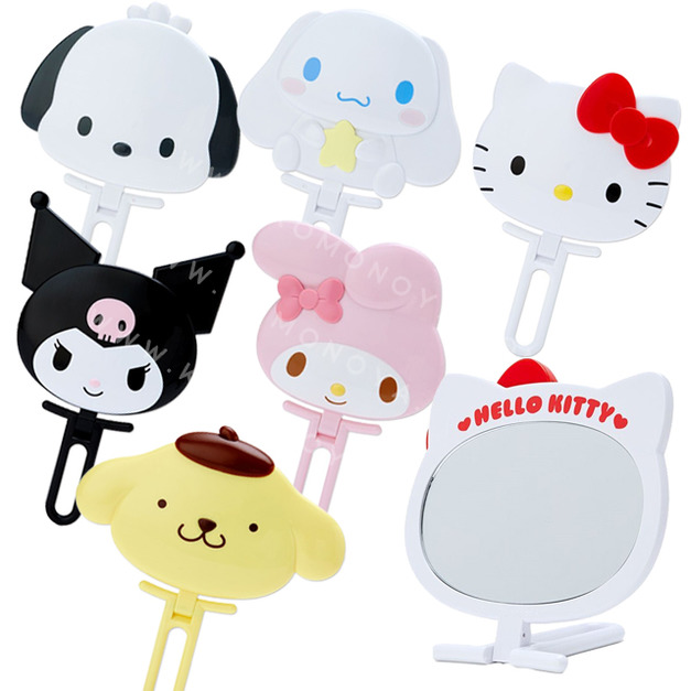 ⭐獨家特價 Sanrio 三麗鷗 大臉造型手拿鏡 立鏡 Hello Kitty 布丁狗 大耳狗 酷洛米