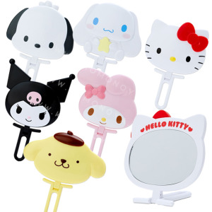 ⭐獨家特價 Sanrio 三麗鷗 大臉造型手拿鏡 立鏡 Hello Kitty 布丁狗 大耳狗 酷洛米