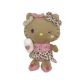 Sanrio 三麗鷗 Hello Kitty 絨毛玩偶娃娃 (豹紋款)_2