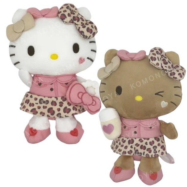 Sanrio 三麗鷗 Hello Kitty 絨毛玩偶娃娃 (豹紋款)