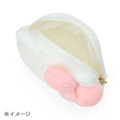▲新品特價 Sanrio 三麗鷗 貝克鴨 絨毛大臉拉鍊化妝包 (軟綿綿白雲)_2