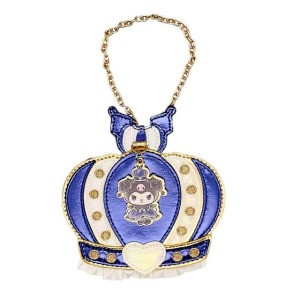 Sanrio 三麗鷗 酷洛米 皮質造型票卡套附鏈 (生日皇冠)