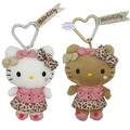 Sanrio 三麗鷗 Hello Kitty 絨毛玩偶吊飾 (豹紋款)