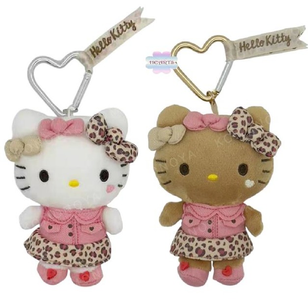 Sanrio 三麗鷗 Hello Kitty 絨毛玩偶吊飾 (豹紋款)