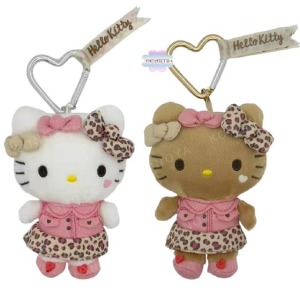 Sanrio 三麗鷗 Hello Kitty 絨毛玩偶吊飾 (豹紋款)