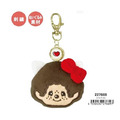 Sanrio 三麗鷗 Hello Kitty x Monchhichi 絨毛造型伸縮鑰匙圈 (大臉款)_1