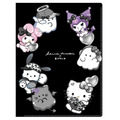 Sanrio 三麗鷗 x Obakenu A4 雙開式資料夾 10頁 (黑款)