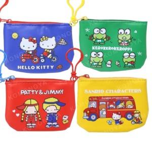 Sanrio 三麗鷗 皮質拉鍊零錢包吊飾 (復古系列) Kitty 大眼蛙 patty jimmy