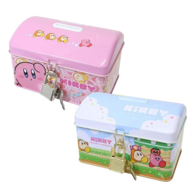 星之卡比 鐵製存錢筒附鎖頭