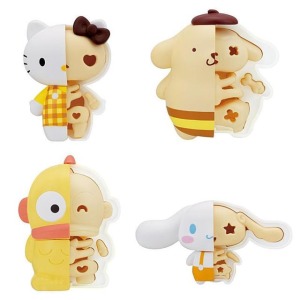 Sanrio 三麗鷗 x KAITAI FANTASY 解剖公仔擺飾 (黃格紋款)