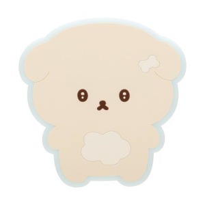 San-X 意志薄弱醬 逃避小狗 矽膠造型杯墊  (大臉款)