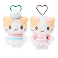 Sanrio 三麗鷗 棉花糖貓 愛心扣環絨毛吊飾 (廚師/女僕裝)