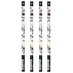 Sanrio 三麗鷗 x Obakenu 2B鉛筆4入組 (黑白款)