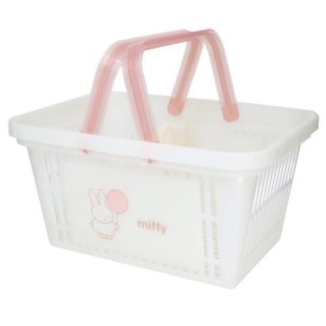 米飛兔 塑膠置物瀝水提籃 (白粉氣球款)