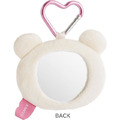 San-X 牛奶熊 絨毛玩偶隨身鏡 (大臉款)_1