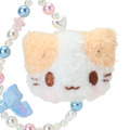 Sanrio 三麗鷗 棉花糖貓 絨毛造型串珠手機吊飾 (大臉款)_1