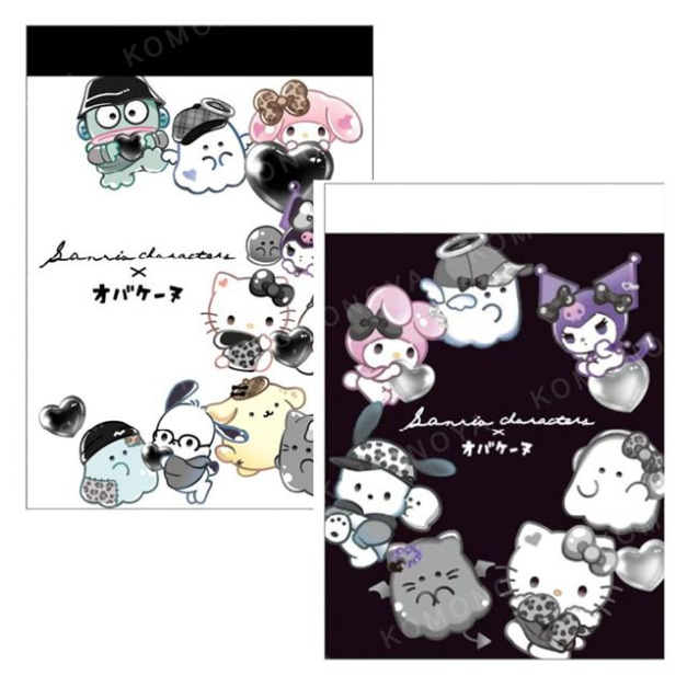 Sanrio 三麗鷗 x Obakenu 迷你便條本 (黑白款)