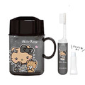 Sanrio 三麗鷗 Hello Kitty 牙刷杯組 (黑時尚女孩款)_1