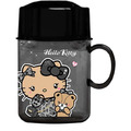 Sanrio 三麗鷗 Hello Kitty 牙刷杯組 (黑時尚女孩款)