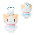 Sanrio 三麗鷗 棉花糖貓 愛心扣環絨毛吊飾 (廚師/女僕裝)_1