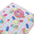 Sanrio 三麗鷗 花小兔 皮質伸縮票卡套 (粉格紋動作款)_3