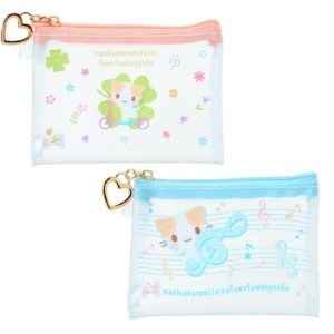 Sanrio 三麗鷗 棉花糖貓 PVC扁平收納袋 (音符/幸運草款)