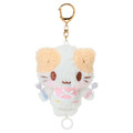 Sanrio 三麗鷗 棉花糖貓 絨毛玩偶伸縮鑰匙圈 (餐具款)