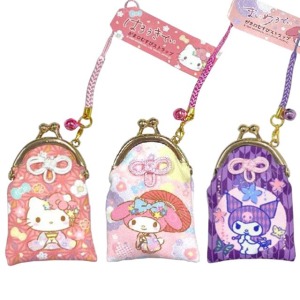 Sanrio 三麗鷗 口金包吊飾 (和服款) Kitty 美樂蒂 酷洛米