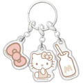 Sanrio 三麗鷗 Hello Kitty 壓克力三連鑰匙圈 (物品款)_2
