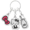 Sanrio 三麗鷗 Hello Kitty 壓克力三連鑰匙圈 (物品款)_1