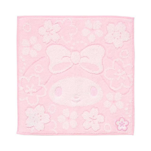 ▲新品特價 Sanrio 三麗鷗 美樂蒂 棉質方巾 25x25cm (2026櫻花精靈)