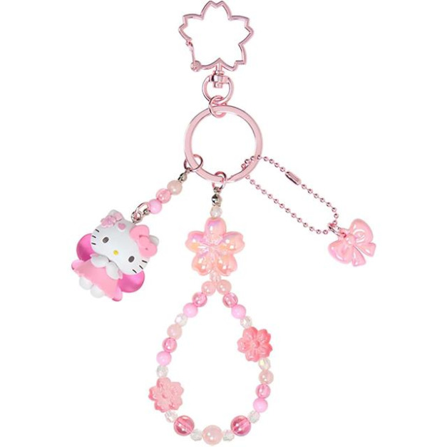 ▲新品特價 Sanrio 三麗鷗 Hello Kitty 造型三連串珠吊飾 (2026櫻花精靈)