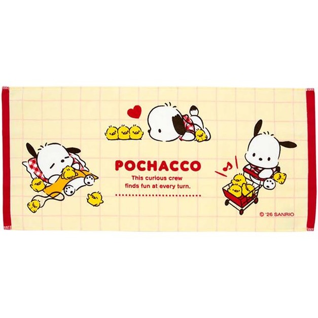 ▲新品特價 Sanrio 三麗鷗 帕恰狗 棉質長毛巾 34x76cm (小雞好朋友)