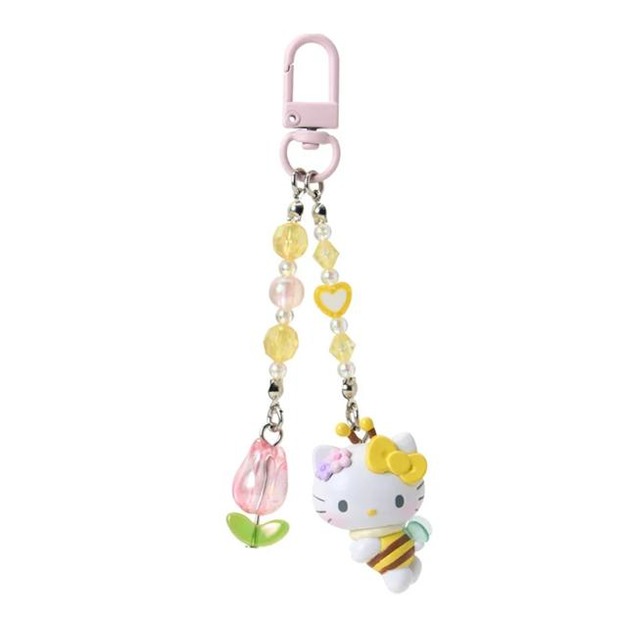 ▲新品特價【預購】 Sanrio 三麗鷗 Hello Kitty 造型串珠鑰匙圈 (蜜蜂進行曲)