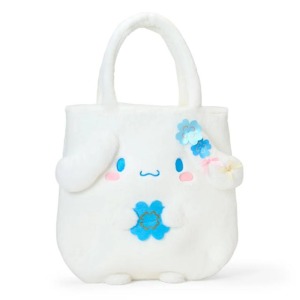 ▲新品特價 Sanrio 三麗鷗 大耳狗 絨毛造型肩背袋 (水色幸運草)