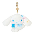 ▲新品特價 Sanrio 三麗鷗 大耳狗 絨毛大頭伸縮票卡零錢包 (水色幸運草)