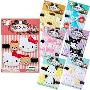 ⭐獨家特價 Sanrio 三麗鷗 造型髮夾2入組 (橫式好朋友款) Kitty 大耳狗 布丁狗