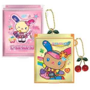 Sanrio 三麗鷗 花小兔 塑膠方形隨身鏡附吊飾 (古銅辣妹系列)