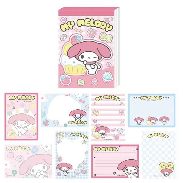 Sanrio 三麗鷗 美樂蒂 方型便條本 (甜點款)