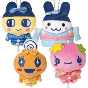 Tamagotchi 塔麻可吉 絨毛玩偶吊飾 (和服款) 麻美吉 咪咪吉