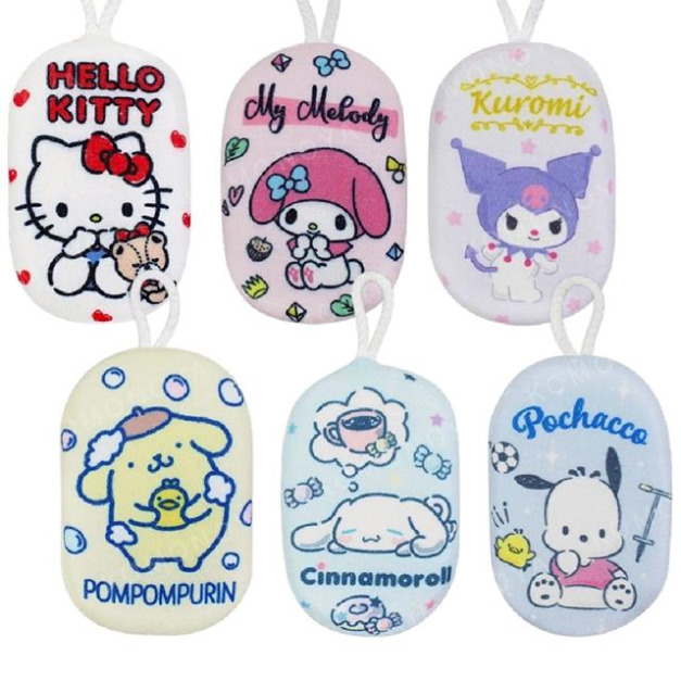 Sanrio 三麗鷗 沐浴海綿 Kitty 美樂蒂 大耳狗 布丁狗 帕恰狗