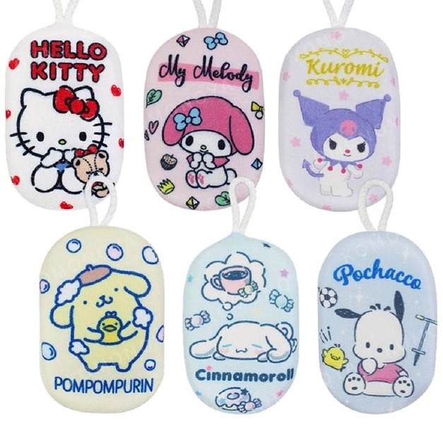 Sanrio 三麗鷗 沐浴海綿 Kitty 美樂蒂 大耳狗 布丁狗 帕恰狗