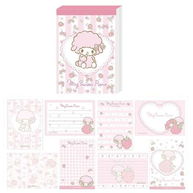 Sanrio 三麗鷗 Piano 方型便條本 (草莓款)
